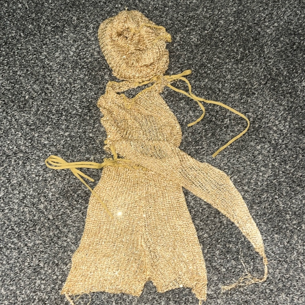 Kollyy gold three piece matching set with shorts and hood. Size small.